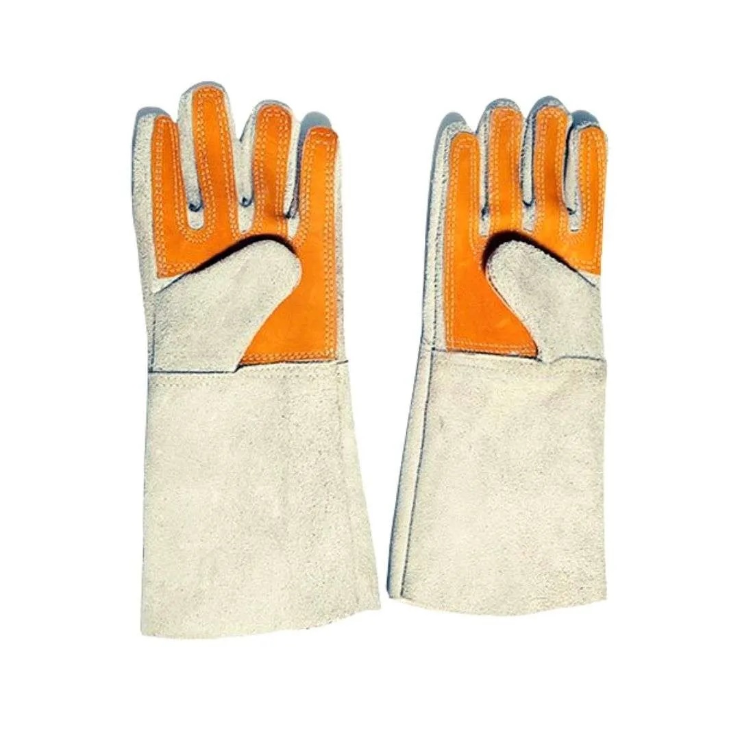 Guantes de cuero cromo 18pulgadas refozado
